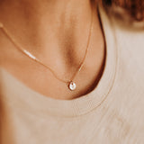 Evie Charm Stacker Disc Necklace