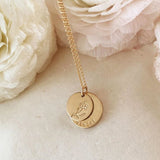 Nora Disc Necklace | 5/8" + 1/2" discs